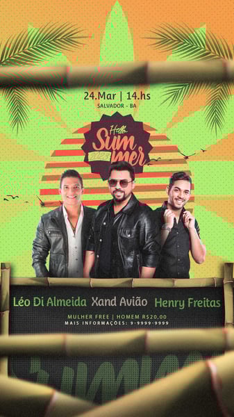 FLYER EVENTO HELLO SUMMER STORIES