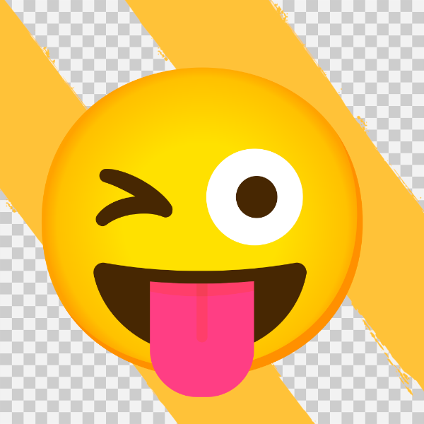 EMOJI DE PISCADINHA COM LINGUA PARA FORA  SEM FUNDO TRANSPARENTE PNG