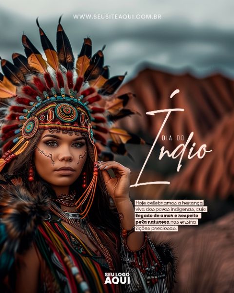 FEED - DIA DO ÍNDIO | SOCIAL MEDIA | PSD EDITÁVEL