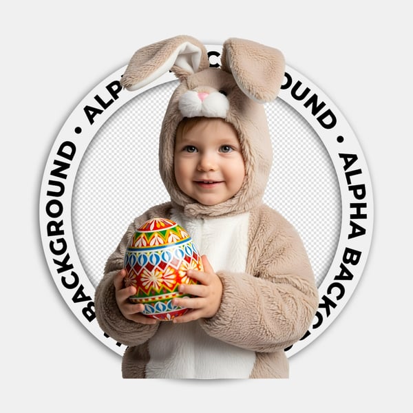 CRIANÇA COM FANTASIA DE COELHINHO DA PÁSCOA 03