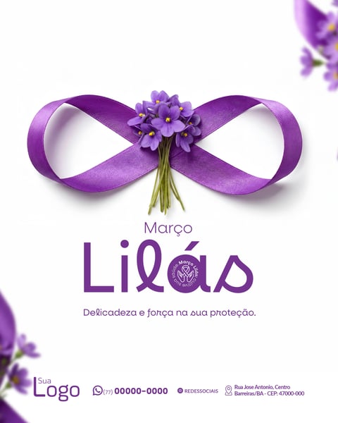 CAMPANHA MARÇO LILÁS SOCIAL MEDIA STORIES PSD EDITÁVEL 3