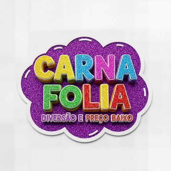 SELO 3D CARNAVAL FOLIA DIVERSÃO E PREÇO BAIXO 01