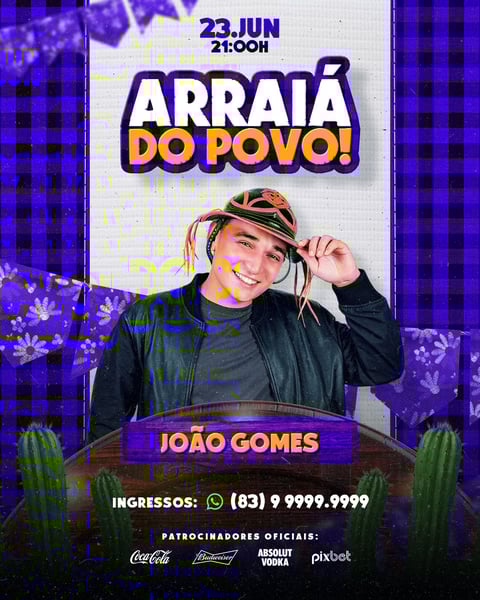 FLYER PSD SÃO JOÃO ARRAIÁ DO POVO FEED