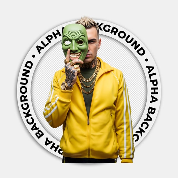 CANTOR DE FUNK USANDO MOLETOM AMARELO COM A MÁSCARA VERDE 02