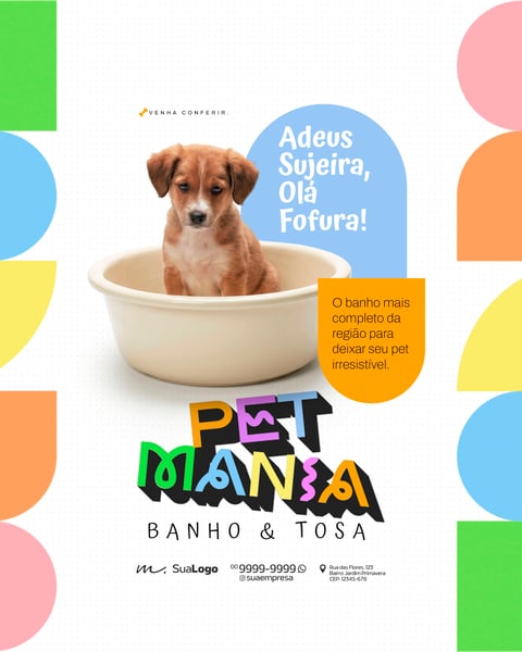PETSHOP BANHO E TOSA PROFISSIONAL SOCIAL MEDIA PSD EDITÁVEL 7