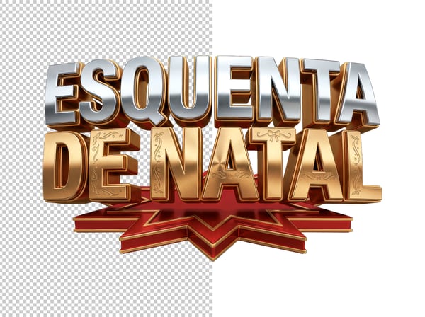 SELO 3D ESQUENTA DE NATAL EM PNG