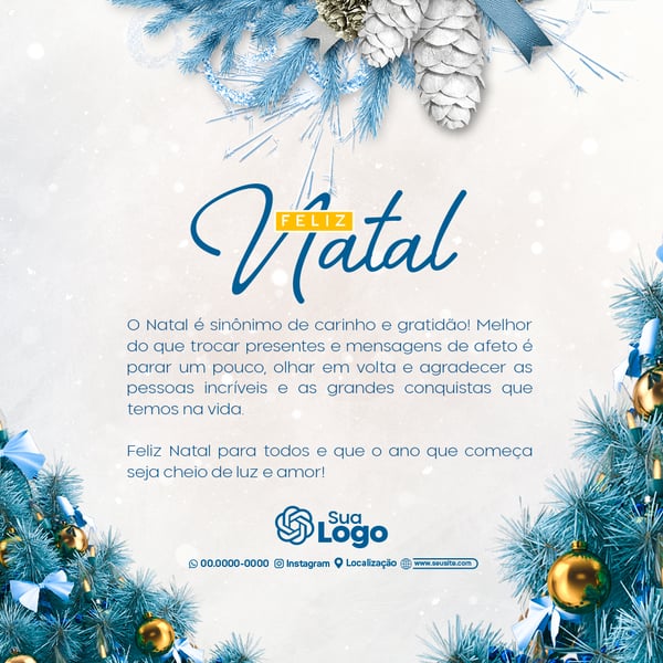 SOCIAL MEDIA FELIZ NATAL FLYER PHOTOSHOP EDITÁVEL 3