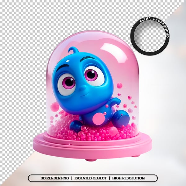 3D RENDER BRINQUEDO INFANTIL ELEMENTO ÍCONE PSD PNG