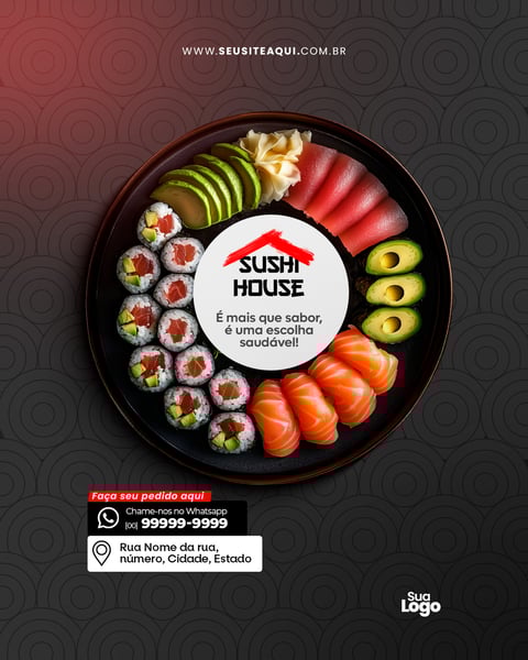 Feed Vertical - Comida japonesa - Sushi