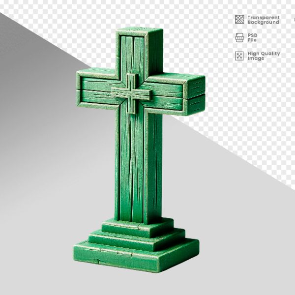 CRUZ DE MADEIRA - ELEMENTO 3D PARA COMPOSIÇÃO