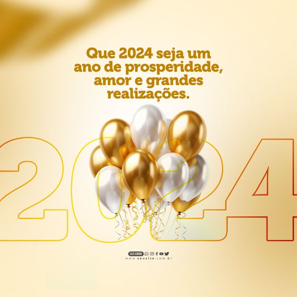 SOCIAL MEDIA - FELIZ ANO NOVO - ANO DE PROSPERIDADE AMOR E REALIZAÇÕES