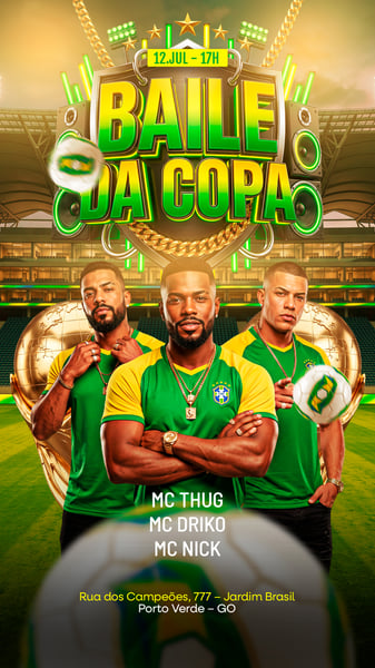 FLYER EVENTO DE SHOWS BAILE DA COPA STORY 247