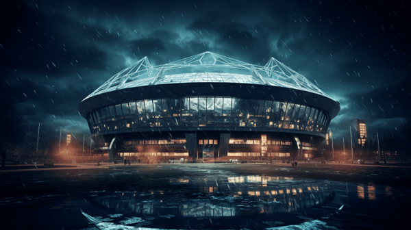 IMAGEM DE ESTADIO COM LUZES PARA COMPOSIÇÃO