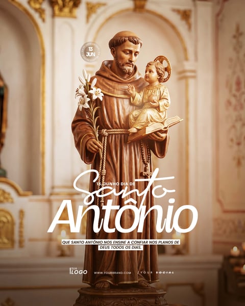DIA DE SANTO ANTÔNIO ARTE SOCIAL MEDIA PSD EDITÁVEL 4