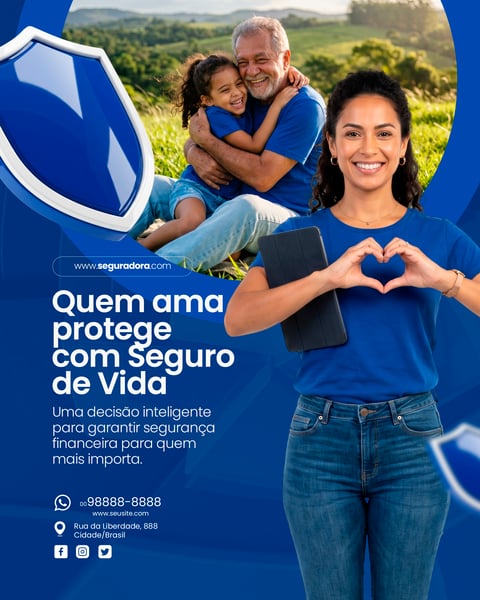 Seguradora Social Media PSD Editável 9
