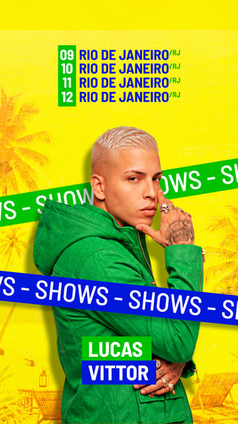 FLYER AGENDA DE SHOWS PARA ARTISTAS STORY 244