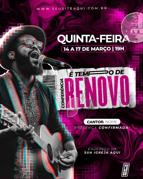 FEED - FLYER IGREJA | CHURCH | PSD EDITÁVEL