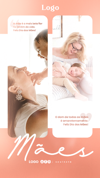 STORIE FELIZ DIA DAS MÃES FEED SOCIAL MEDIA