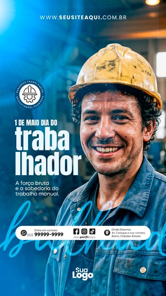 STORY 1 DE MAIO DIA DO TRABALHO SOCIAL MEDIA PSD EDITÁVEL 4