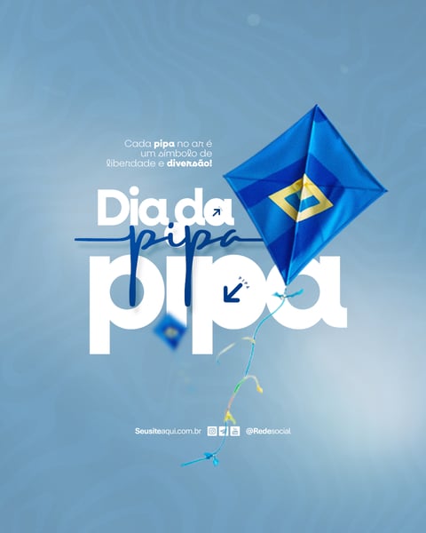 DIA INTERNACIONAL DA PIPA 14 DE JANEIRO DIA DA PIPA SOCIAL MEDIA PSD EDITÁVEL