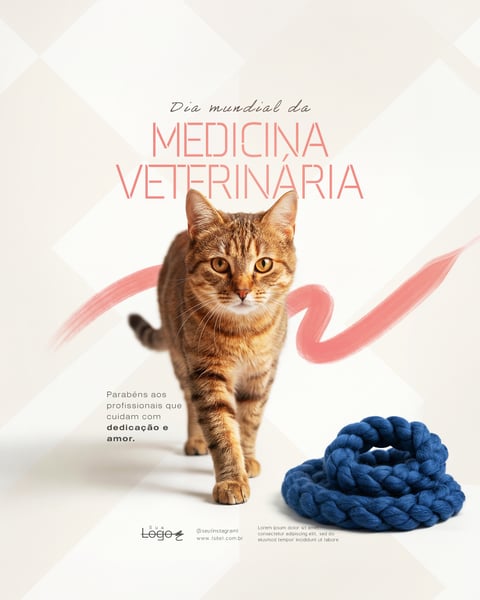 DIA MUNDIAL DA MEDICINA VETERINÁRIA SOCIAL MEDIA PSD EDITÁVEL 3