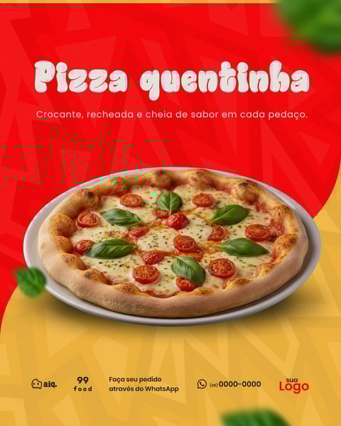 PIZZA QUENTINHA Figma Social Media Template