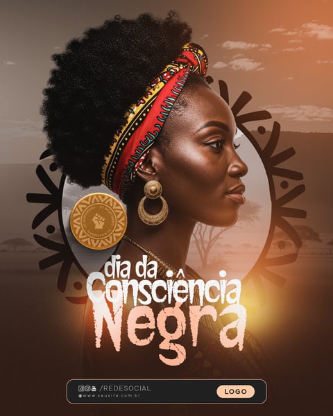 DIA DA CONSCIÊNCIA NEGRA 20 DE NOVEMBRO SOCIAL MEDIA PSD EDITÁVEL - 05