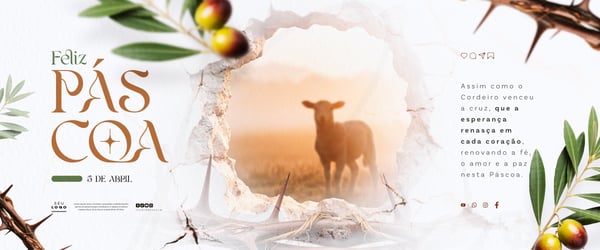 CARROSSEL FELIZ PÁSCOA 5 DE ABRIL SOCIAL MEDIA PSD EDITÁVEL 3