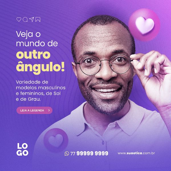 VEJA O MUNDO DE OUTRO ANGULO | SOCIAL MEDIA - ÓTICA