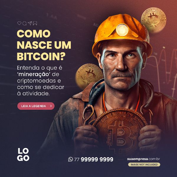 COMO NASCE UM BITCOIN - SOCIAL MEDIA CRIPTOMOEDAS