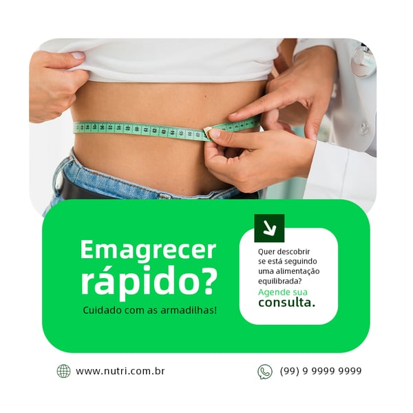 GMO NUTRICIONISTA EMAGRECIMENTO NUTRIÇÃO SOCIAL MEDIA FEED PSD EDITÁVEL