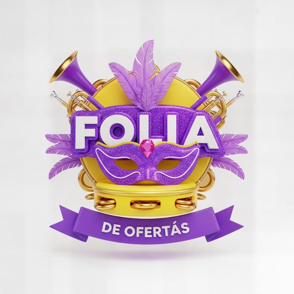SELO 3D CARNAVAL FOLIA DE OFERTAS 02