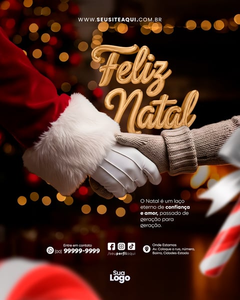 FEED FELIZ NATAL BOAS FESTAS DEZEMBRO SOCIAL MEDIA PSD EDITÁVEL 4