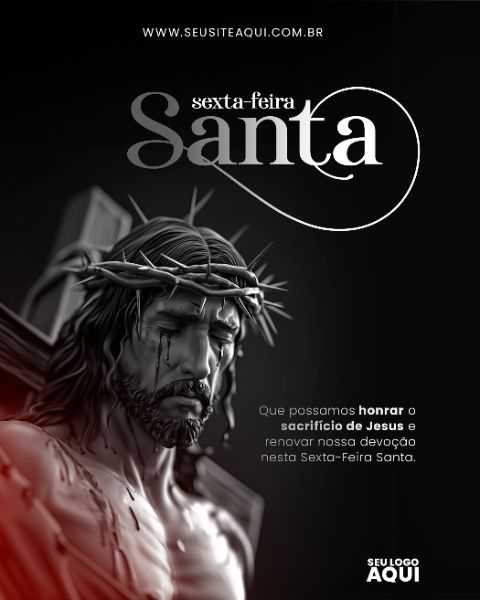 STORY - SEXTA FEIRA-SANTA | SEMANA SANTA | PSD EDITÁVEL