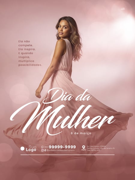 DIA INTERNACIONAL DA MULHER 08 DE MARÇO SOCIAL MEDIA PSD EDITÁVEL 03