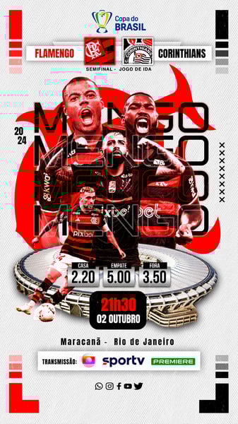 FLYER ESPORTIVO  FLAMENGO COPA DO BRASIL