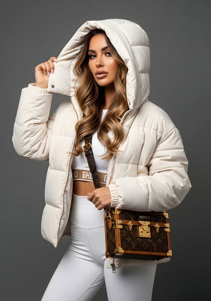 CANTORA DE FUNK ESTILO COM ROUPA DE FRIO BRANCA 04