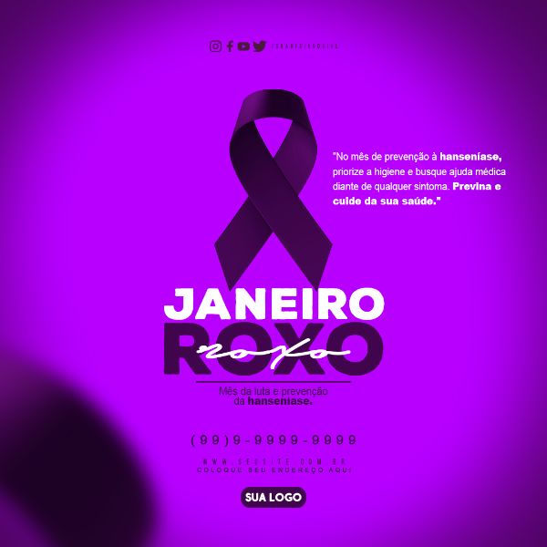 JANEIRO ROXO MÊS DA LUTA CONTRA HANSENÍASE FEED