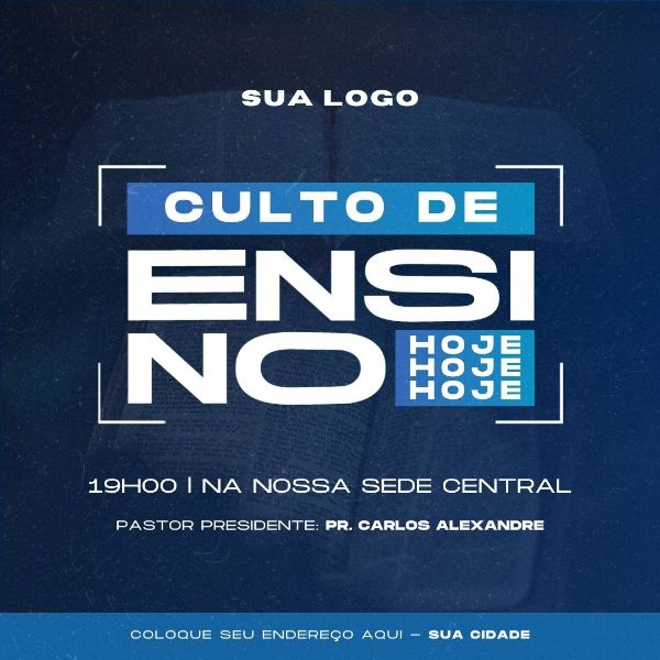 ARTE GOSPEL - CULTO DE ENSINO - CANVA
