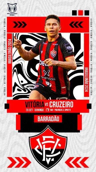 FLYER ESPORTIVO FUTEBOL BRASILEIRÃO 2024 VITÓRIA