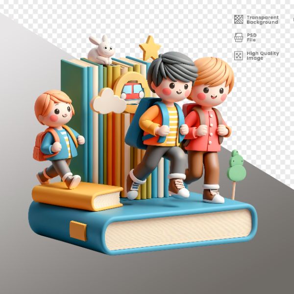 ELEMENTO PARA COMPOSIÇÃO LIVROS DE ESCOLA