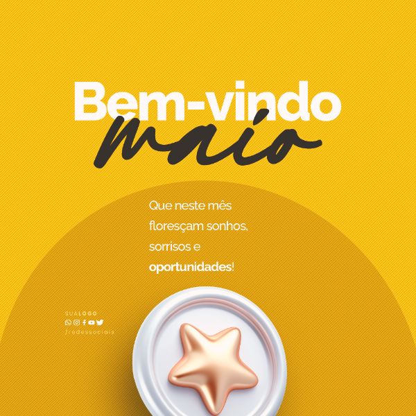 SOCIAL MEDIA - BEM VINDO MAIO - OPORTUNIDADES