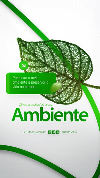 05 DE JUNHO - DIA MUNDIAL DO MEIO AMBIENTE SOCIAL MEDIA PSD EDITÁVEL