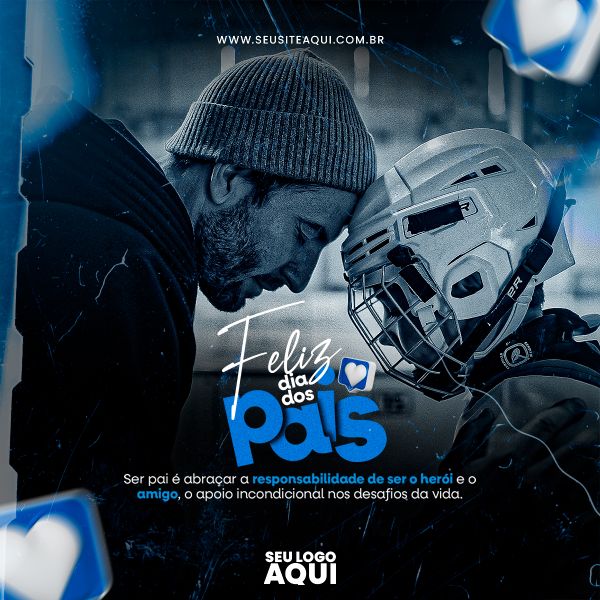 FEED QUADRADO - FELIZ DIA DOS PAIS | SOCIAL MEDIA | PSD EDITÁVEL