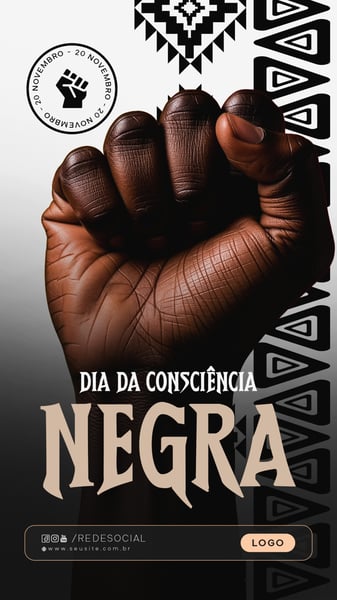 STORY DIA DA CONSCIÊNCIA NEGRA 20 DE NOVEMBRO SOCIAL MEDIA PSD EDITÁVEL - 03