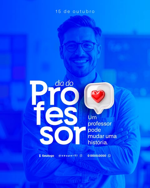 DIA DO PROFESSOR SOCIAL MEDIA PSD FLYER 5