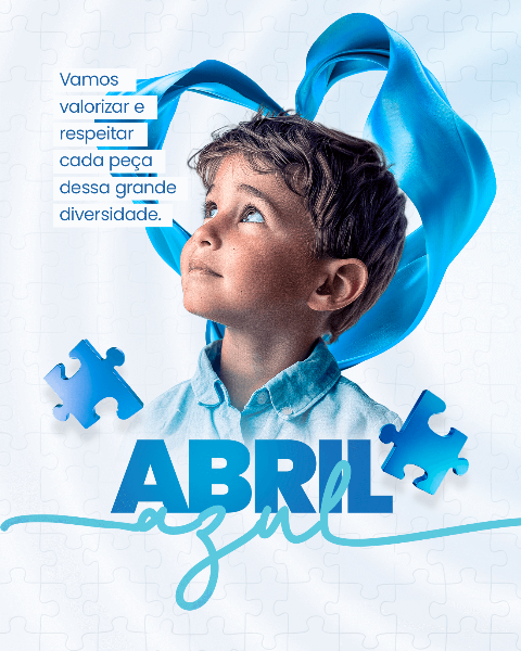 ABRIL AZUL - MÊS DE CONSCIENTIZAÇÃO SOBRE O AUTISMO