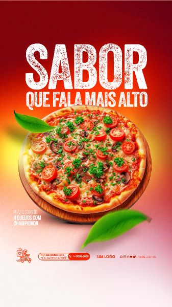 STORY - PIZZARIA - SABOR QUE FALA MAIS ALTO