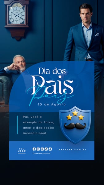 DIA DOS PAIS AGOSTO SOCIAL MEDIA POST EDITÁVEL STORY 26