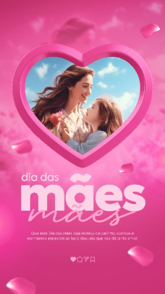 TEMPLATE FELIZ DIA DAS MÃES POST INSTAGRAM STORIES